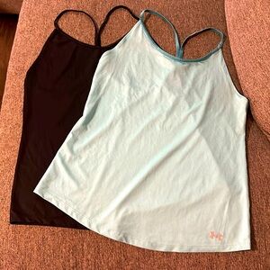 Set of 2 Under Armour light weight racer back dry fit